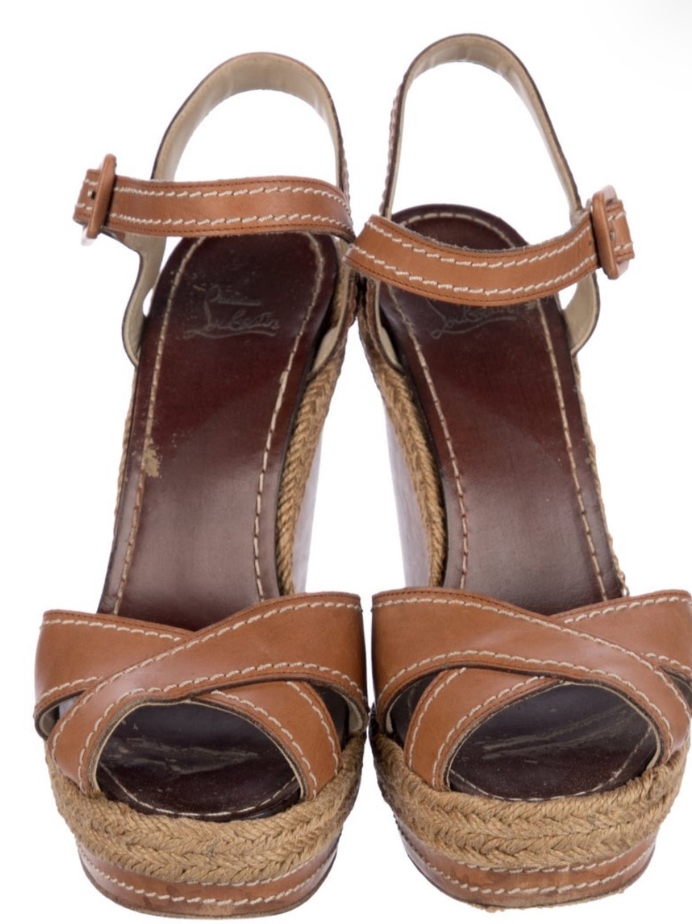 Christian Louboutin leather wedges - Picture 2 of 5